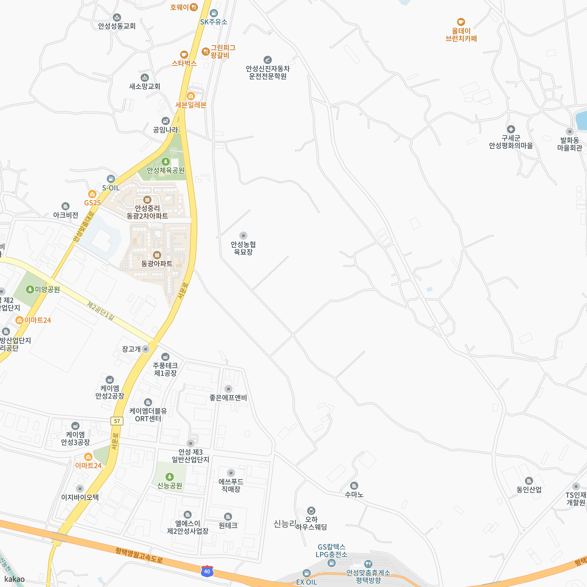 이천 중리지구 B3블록 금성백조 예미지 반경 1km 주변 시설 지도